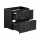 Zestaw meblowy 60 cm z umywalką nablatową Adel Black Comad (SET - ADB B 60CM WOTAN UN. 6252)