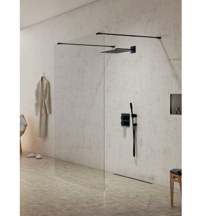 Kabina walk-in 140 New Modus Black New Trendy (EXK-5605)
