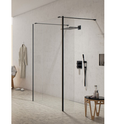 Kabina walk-in 140x70x200 New Modus Black New Trendy (EXK-5610/EXK-5572/EXK-5572)