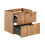 Zestaw meblowy 120cm z umywalką meblową SKY, szafką wysoką i lustrem LED Adel Oak Comad (SET -ADO SKY 120 CM 3)