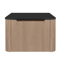 Szafka 60 cm podumywalkowa wisząca z blatem dąb/czarny mat Hamnes Oltens (68667060)
