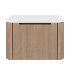 Szafka 60 cm podumywalkowa wisząca z blatem dąb/biały mat Hamnes Oltens (68666060)