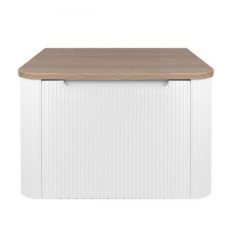Szafka 60 cm podumywalkowa wisząca z blatem biały mat/dąb Hamnes Oltens (68668000)