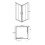 Kabina kwadratowa 80x80x190 Modern 185 Besco (MK-80-190-G)