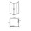 Kabina kwadratowa 90x90x190 Modern 190 Besco (MK-90-190-G)