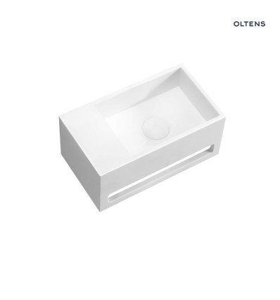Umywalka 35,5x20 cm ścienna LavaForm lewa biały połysk Fri Oltens (40006000)