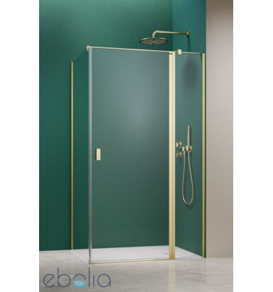 Kabina prysznicowa 80x70 Nes Brushed Light Gold KDJ II Radaway (10032080-98-01R + 10039070-01-01)