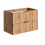 Zestaw meblowy 80 cm z blatem i umywalką nablatową Smile Adel Oak Comad (SET -ADO B 80 CM SMILE 40)