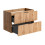 Zestaw meblowy 80 cm z blatem i umywalką nablatową Smile Adel Oak Comad (SET -ADO B 80 CM SMILE 40)