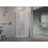 Kabina prysznicowa 80x70 Nes Brushed Light Gold KDJ B Radaway (10025080-98-01R + 10039070-01-01)