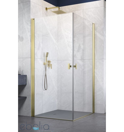 Kabina prysznicowa 80x80 Nes Brushed Light Gold KDD I Radaway (10021080-98-01L + 10021080-98-01R)