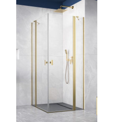 Kabina prysznicowa 80x80 Nes Brushed Light Gold KDD II Radaway (10031080-98-01L + 10031080-98-01R)