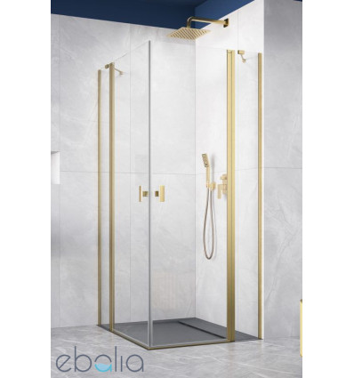 Kabina prysznicowa 80x80 Nes Brushed Light Gold KDD II Radaway (10031080-98-01L + 10031080-98-01R)