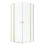 Kabina prysznicowa 80x80 Nes Brushed Light Gold KDD II Radaway (10031080-98-01L + 10031080-98-01R)