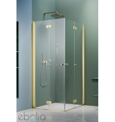 Kabina prysznicowa 80x80 Nes Brushed Light Gold KDD B Radaway (10024080-98-01L + 10024080-98-01R)