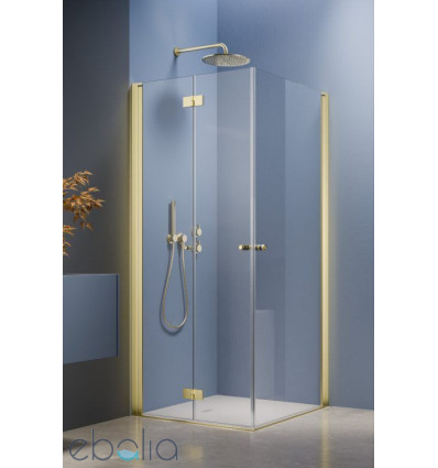 Kabina prysznicowa 80x80 Nes Brushed Light Gold KDD B / KDD I Radaway (10024080-98-01L + 10015080-98-01R)