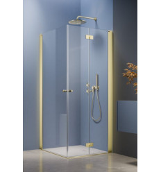 Kabina prysznicowa 80x80 Nes Brushed Light Gold KDD B / KDD I Radaway (10015080-98-01L + 10024080-98-01R)