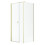 Kabina prysznicowa 100x70 Nes Brushed Light Gold KDS I Radaway (10023100-98-01L + 10043070-98-01)