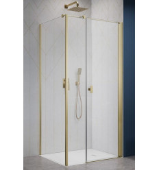 Kabina prysznicowa 100x70 Nes Brushed Light Gold KDS I Radaway (10023100-98-01R + 10043070-98-01)