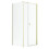 Kabina prysznicowa 100x70 Nes Brushed Light Gold KDS I Radaway (10023100-98-01R + 10043070-98-01)