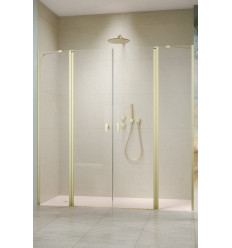 Drzwi prysznicowe 130 Nes Brushed Light Gold DWD II Radaway (10037073-98-01 + 10041057-98-01)