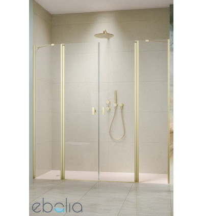 Drzwi prysznicowe 130 Nes Brushed Light Gold DWD II Radaway (10037073-98-01 + 10041057-98-01)