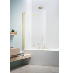 Parawan nawannowy 100 Nes Brushed Light Gold PND I Radaway (10010100-98-01L)