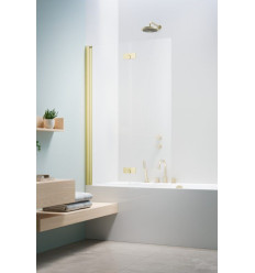 Parawan nawannowy 100 Nes Brushed LIght Gold PND II Radaway (10009100-98-01L)