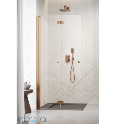 Kabina prysznicowa 80 Nes Brushed Copper Walk-in KDD B Radaway (10024080-93-01L)