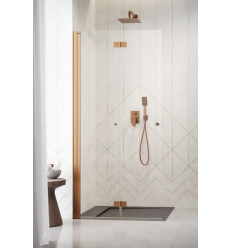 Kabina prysznicowa 80 Nes Brushed Copper Walk-in KDD B Radaway (10024080-93-01L)