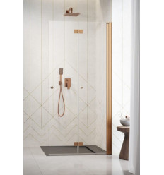 Kabina prysznicowa 80 Nes Brushed Copper Walk-in KDD B Radaway (10024080-93-01R)