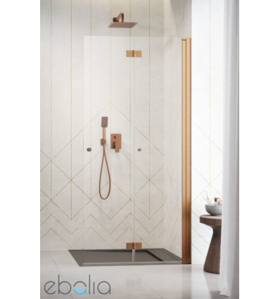 Kabina prysznicowa 80 Nes Brushed Copper Walk-in KDD B Radaway (10024080-93-01R)