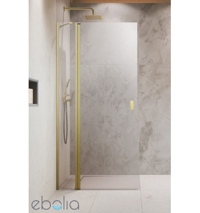 Kabina prysznicowa 80 Nes Brushed Light Gold walk-in KDD II Radaway (10031080-98-01L)