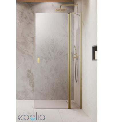 Kabina prysznicowa 80 Nes Brushed Light Gold walk-in KDD II Radaway (10031080-98-01R)