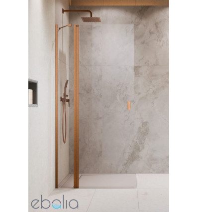 Kabina prysznicowa 80 Nes Brushed Copper walk-in KDD II Radaway (10031080-93-01L)