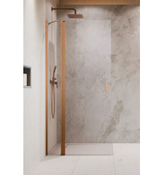 Kabina prysznicowa 80 Nes Brushed Copper walk-in KDD II Radaway (10031080-93-01L)
