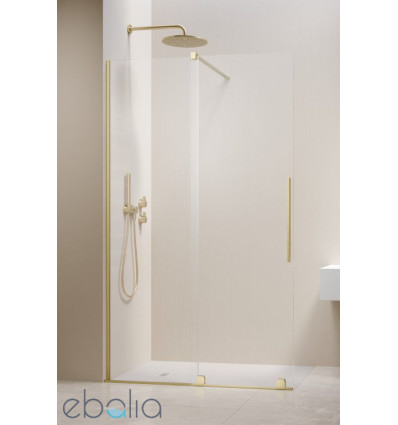 Kabina prysznicowa 80 Furo Walk-in Brushed Light Gold Radaway (10106438-98-01L + 10110394-01-01)
