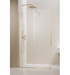 Kabina prysznicowa 150 Furo Walk-in Brushed Light Gold Radaway (10106788-98-01L + 10110744-01-01)
