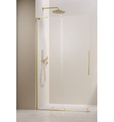 Kabina prysznicowa 80 Furo SL Brushed Light Gold Walk-in Radaway (10306438-98-01L + 10110394-01-01)