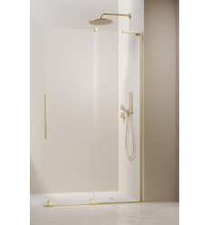 Kabina prysznicowa 80 Furo SL Brushed Light Gold Walk-in Radaway (10306438-98-01R + 10110394-01-01)