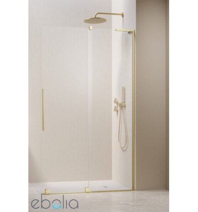 Kabina prysznicowa 80 Furo SL Brushed Light Gold Walk-in Radaway (10306438-98-01R + 10110394-01-01)