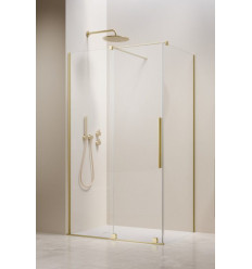 Kabina prysznicowa 90x100 Furo Brushed Light Gold KDJ Radaway (10104472-98-01L + 10110430-01-01 + 10113100-01-01)