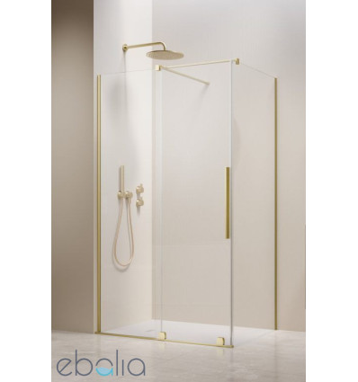 Kabina prysznicowa 90x70 Furo BrushedLight Gold KDJ Radaway (10104472-98-01L + 10110430-01-01 + 10113070-01-01)