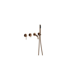 Bateria wannowa 4-punktowa Veo miedź szczotkowana Besco (BW-V4P-MS)