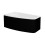 Obudowa wanny Luna 150 L Black Besco (OAL-150-NLC)