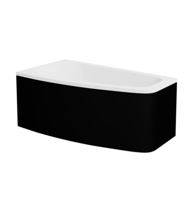 Obudowa wanny Luna 150 L Black Besco (OAL-150-NLC)