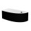 Obudowa wanny asymetrycznej Milena 150 L Black Besco (OAM-150-NLC)