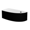 Obudowa wanny asymetrycznej Milena 150 L Black Besco (OAM-150-NLC)