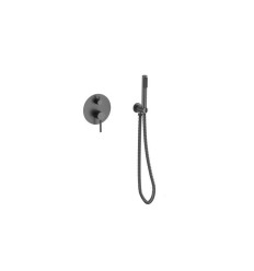 Bateria wannowo-prysznicowa podtynkowa Veo Gun Metal Besco (BWP-P-GR)