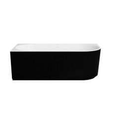 Wanna wolnostojąca przyścienna 150x75 L Denaya Black&White Besco (WASB-150DLC)